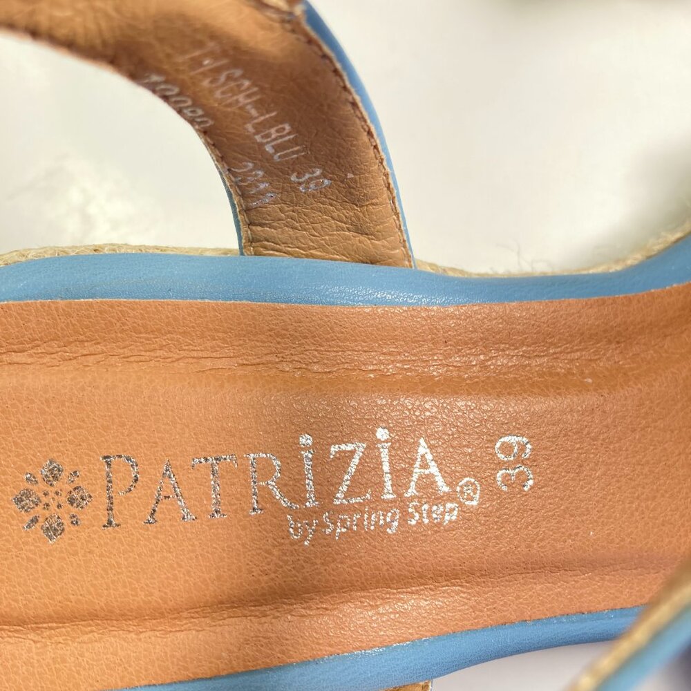 Patrizia Light Blue Espadrille Wedge Sandals/ Studded/ Size US 8.5 - Picture 8 of 8